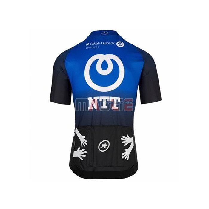 Maglia NTT Pro Cycling Manica Corta 2020 Blu Nero